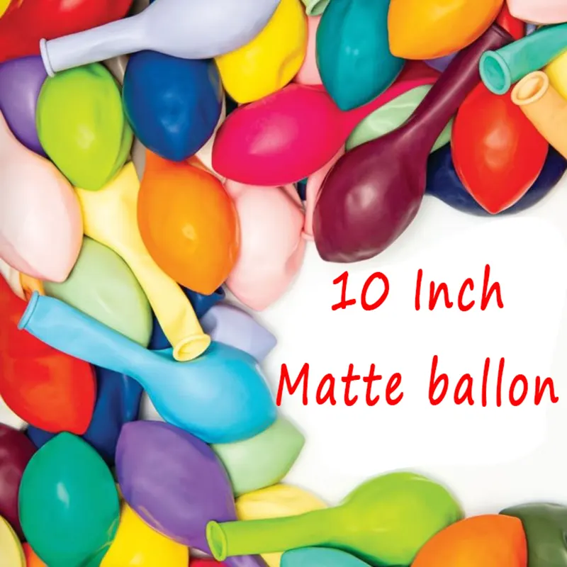 10 hüvelykes matt léggömbök