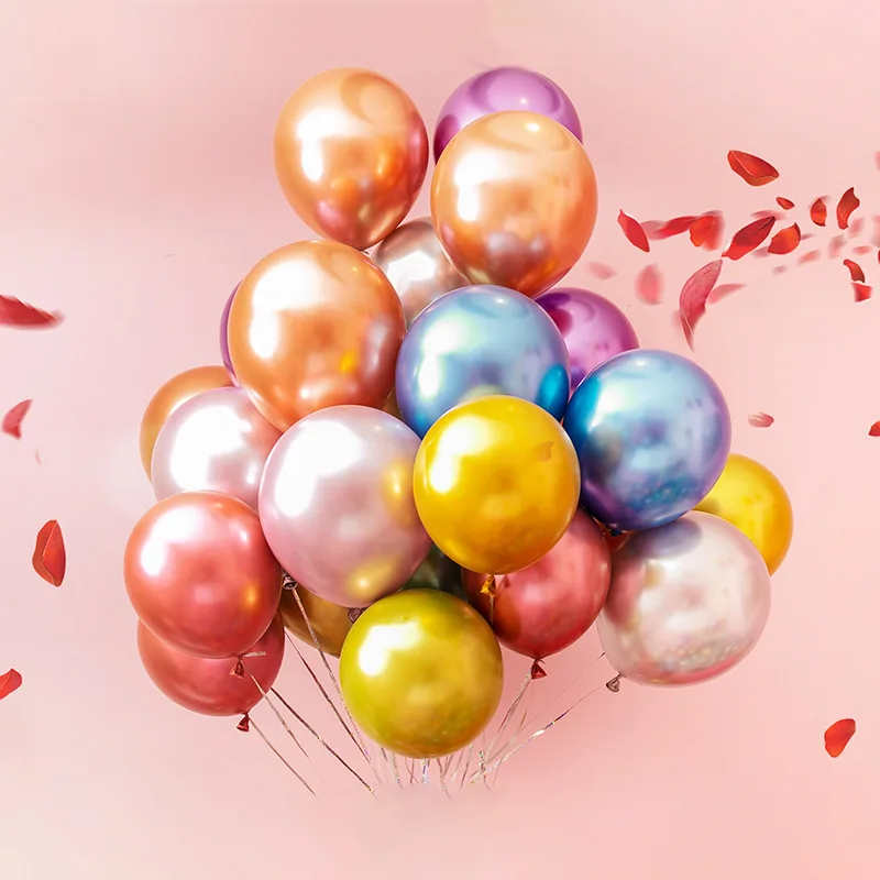 12 hüvelykes fém latex ballon