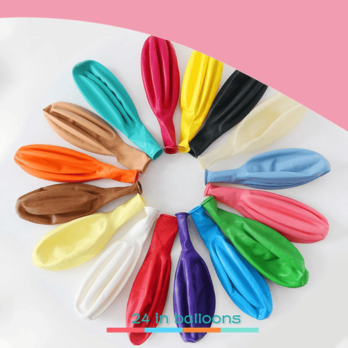 24 hüvelykes latex léggömb