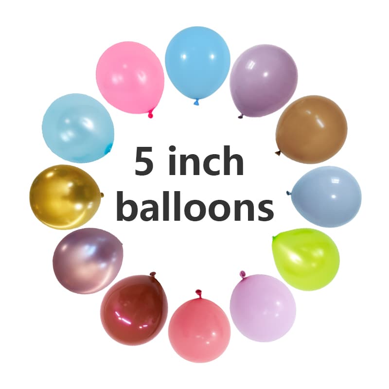 5 hüvelykes latex léggömb
