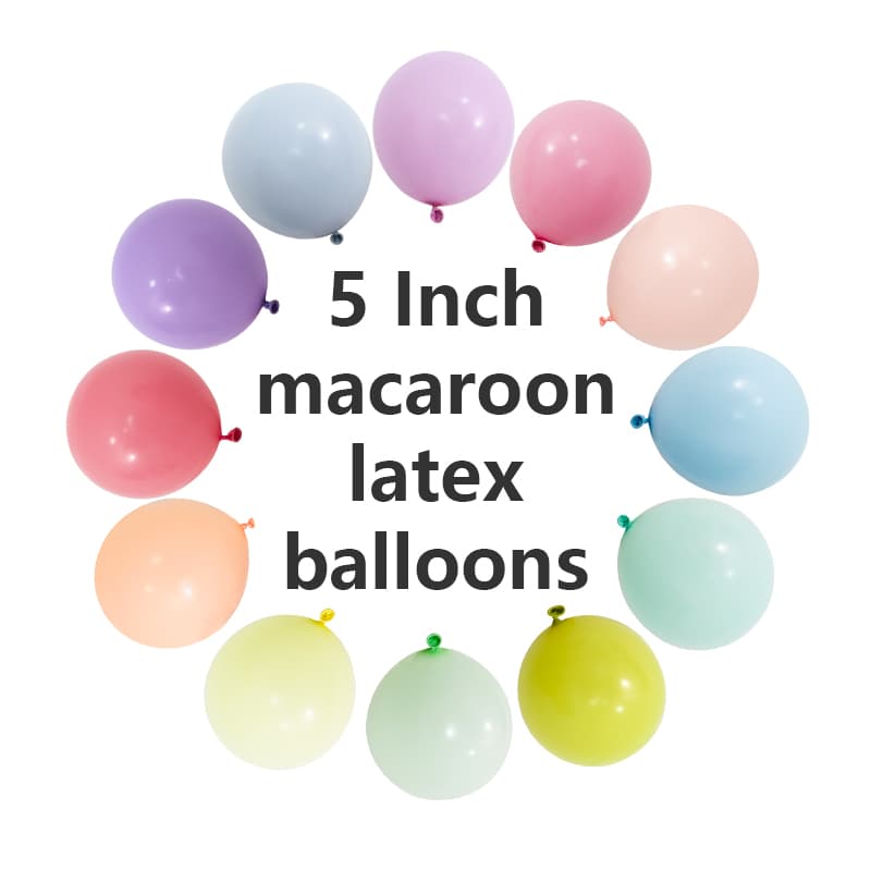 5 hüvelykes Macaron latex léggömbök