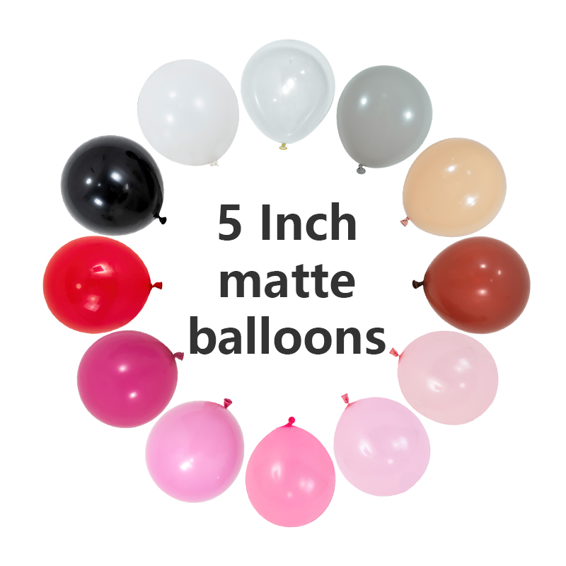 5 hüvelykes matt latex léggömbök