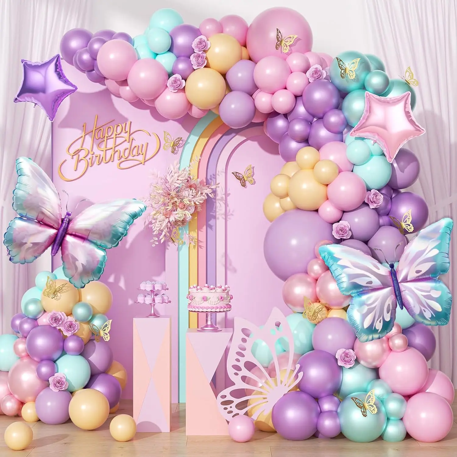 Butterfly Balloon Garland készlet