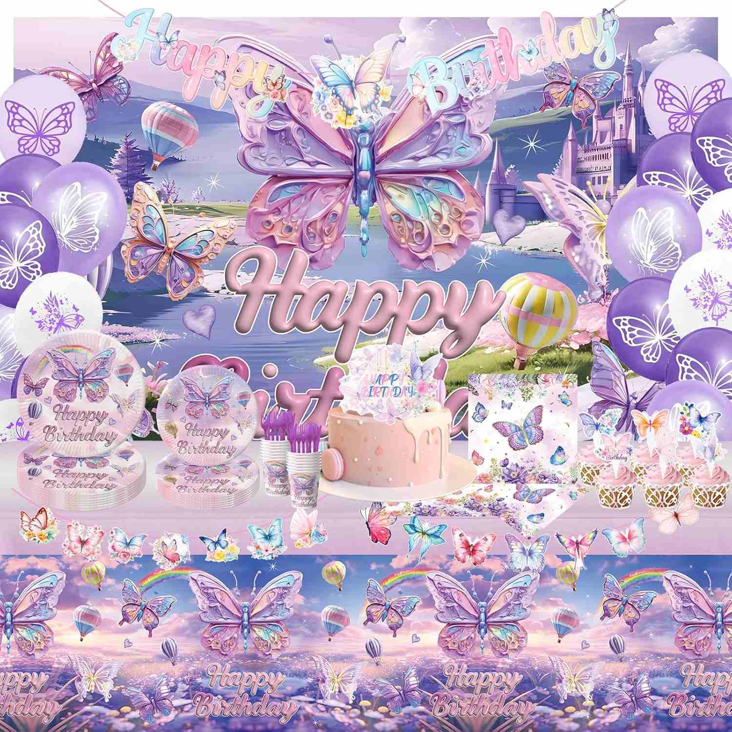 Butterfly Party kellékek