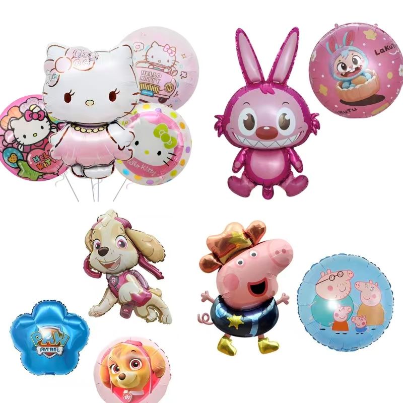 Rajzfilm nyomtatott fólia léggömbök