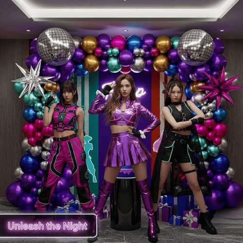 Disco ballon ív készlet