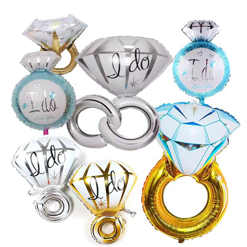 Eljegyzési gyűrű fólia léggömb