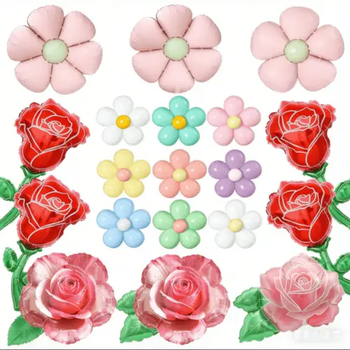 Virágos fólia lufi