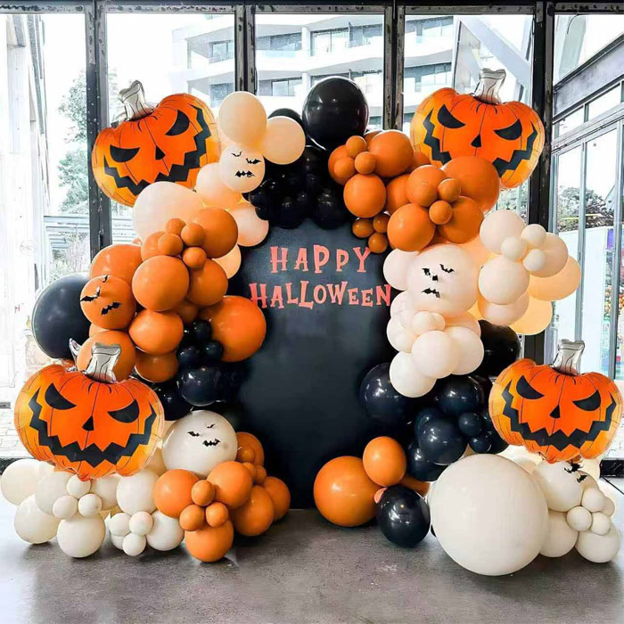 Halloween ballon koszorú ívkészlet