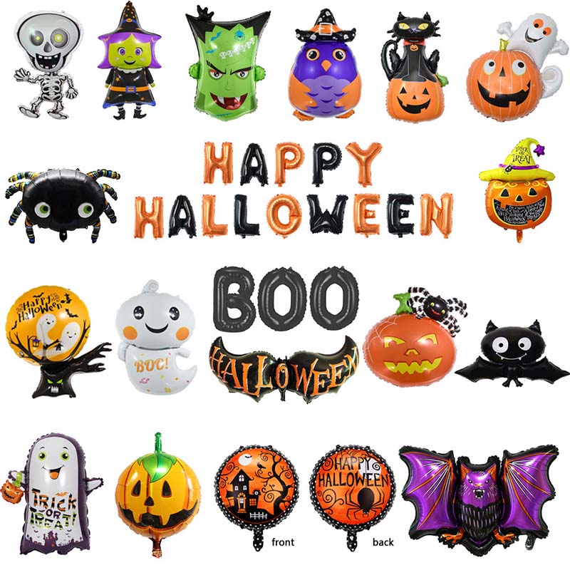 Halloween fólia léggömbök