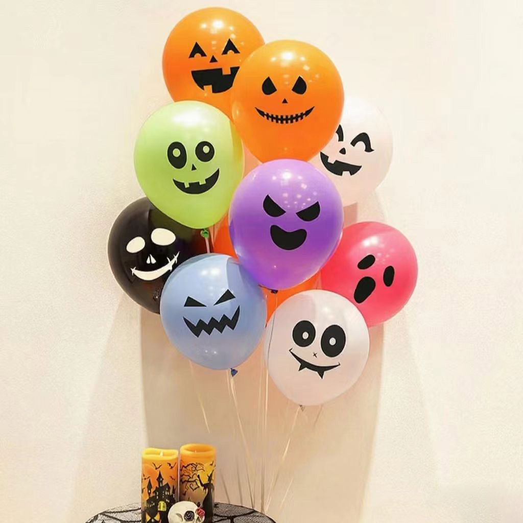 Halloween Ghost arc nyomtatott léggömb