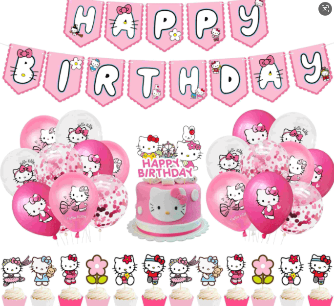 Hello cica party ballon