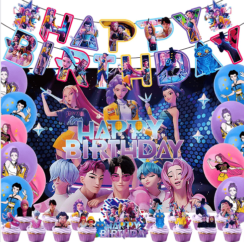 K-POP Demon Hunters Party dekorációs készlet