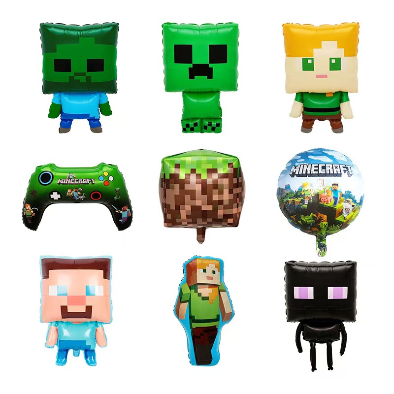 Minecraft fólia léggömbök